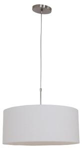Lampada a sospensione - bianco - Sparkled Light - metallo tessile - Ø 50cm - E27 - 9889ST - Steinhauer