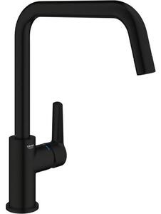 Kitchen faucet - Single-lever sink mixer - Matte black - High spout - 150° rotation - GROHE Start - 304702430