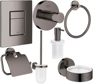 Set placca di comando Grohe Skate 38732AL0, scopino WC Grohe Essentials 40374AL1, 40367AL1, 40369AL1, 40365AL1, 40394AL1, 40364AL1