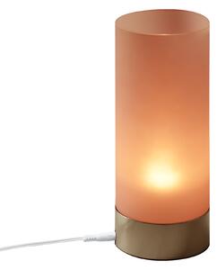 Lampada da tavolo LED Tee touch rosa bianco caldo dimmerabile