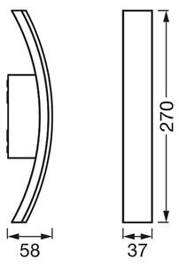 Ledvance - Applique LED da esterno BOW LED/7W/230V IP54