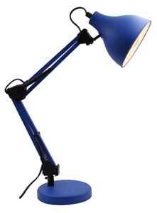 Lampada da scrivania pop Ennis blu, in ferro, INSPIRE