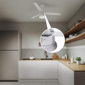 Ventilatore da soffitto Notos, bianco , D. 106 cm, con telecomando INSPIRE