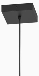 Lampadario Industriale Elgort nero in legno, D. 20 cm, L. 20 cm, INSPIRE