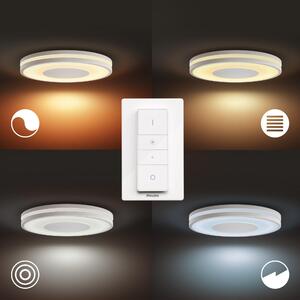 Plafoniera smart moderno Being LED CCT dimmerabile , in metallo, bianco D. 34.8 cm 34.8x34.8 cm, 2400 LM PHILIPS HUE