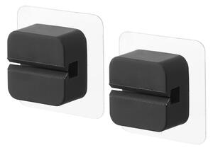 Portaoggetti multifunzione in silicone nero in set da 2 Film Hook - YAMAZAKI