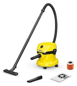 Bidone aspira solidi e liquidi 1.000 w Giallo KAERCHER WD 2 PLUS V-12/