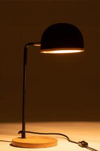 Lampade da tavolo J-line LAMPE DE BUR EVY MET/BS NO/NA (23x18x48cm)