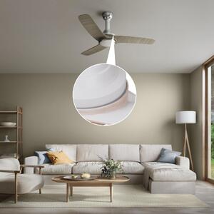 Ventilatore da soffitto Gandia, cromo , D. 132 cm, con telecomando INSPIRE