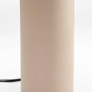 KARE Maya lampada da tavolo, beige, acciaio, altezza 39 cm