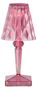 Kartell Lampada LED da tavolo a batteria, rosa pastello, IP54