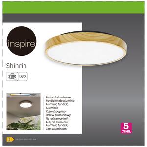 Plafoniera Shinrin LED marrone, 16W 1500LM IP44 INSPIRE