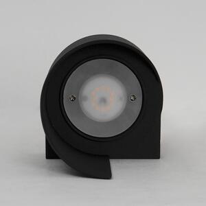Applique design Leria nero, in metallo, D. 10 cm 27x10 cm, 2 luci INSPIRE