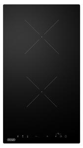De Longhi Piano Cottura Induzione 2 Fuochi Larghezza 30 cm in Vetroceramica colore Nero - YLI 30