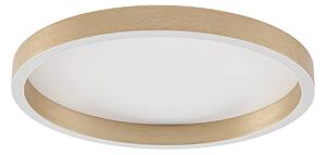 Plafoniera Lucande, Rotundo, dimmerabile, Dorato / Ottone, Soggiorno, Plastica, Moderno