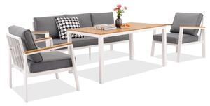 Zakintos Apetito 5 set in alluminio bianco Garden Point
