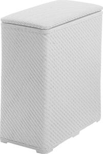 GEDY Cesto Portabiancheria Contenitore Bucato Sporco in Plastica Dimensione 28x50x55h cm colore Bianco - 203802
