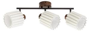 Plafoniera Lindby, Shiloh, dimmerabile, Legno, Soggiorno, Tessuto / Tessile, Moderno