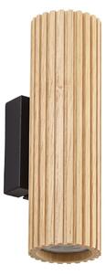 Applique da parete Lindby, Stralino, dimmerabile, Legno, Soggiorno, Legno, Moderno