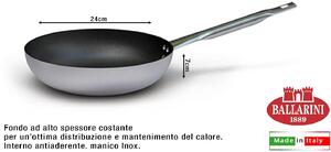BALLARINI Padella Antiaderente in Alluminio Svasata 24 cm