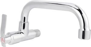 Rubinetto VIFERR, rubinetto da cucina a parete da G1/2 di pollice, rubinetto per acqua fredda per lavello (25 cm)