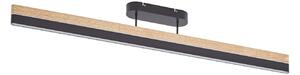 Plafoniera Lucande, Holven, dimmerabile, Legno, Soggiorno, Legno, Moderno