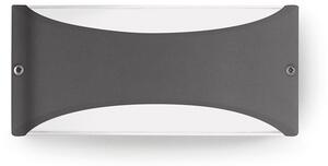 Applique lien 10w luce naturale 4000k gealed antracite ip54