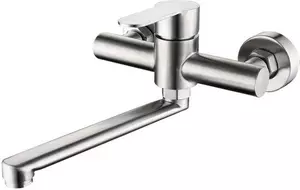 Gancio a muro in acciaio inossidabile con rotazione a 360° – Gancio a muro in acciaio inossidabile lungo 25 cm con braccio orientabile per lavelli da cucina, bagno, lavabi, case mobili