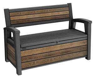 Keter K261839, Rettangolare, noce, Cestino per rifiuti, 227 l