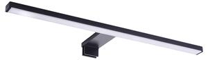 Applique moderno Slim LED nero, in metallo, D. 50 cm 50x10.8 cm, INSPIRE