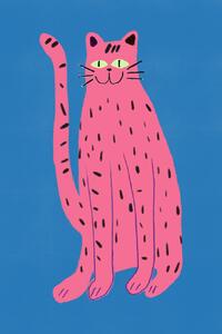 Illustrazione Pink cat, Little Dean, (26.7 x 40 cm)