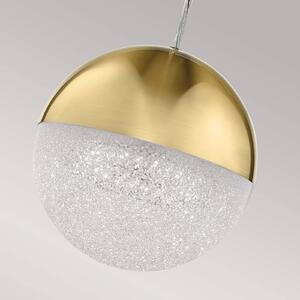 Quintiesse Lampada a sospensione LED a forma sferica Moonlit, oro