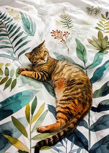 Illustrazione Cats life 2, Justyna Jaszke, (30 x 40 cm)