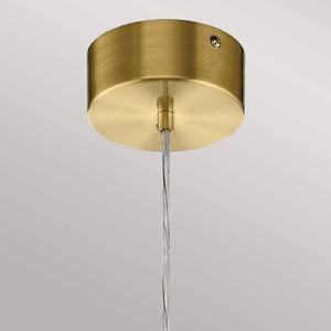 Quintiesse Lampada a sospensione Moonlit LED, colore oro, alluminio, Ø 20 cm, globo