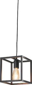 Lampadario Industriale Eldrick nero in metallo, D. 20 cm, L. 20 cm, INSPIRE