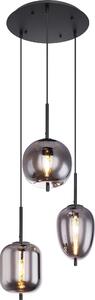 GLOBO lampada a sospensione sala da pranzo luce a sospensione soggiorno lampada a sospensione nero 15345-3