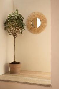 Specchio con cornice da parete tondo Bamboo naturale 55 x 55 cm Ø55 cmINSPIRE