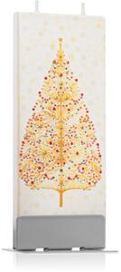 Flatyz Holiday Painted Golden Tree candela decorativa 6x15 cm