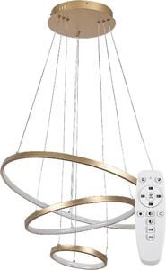 Rabalux Lampada a sospensione LED dorata Beliza 600 mm 90 W CCT con telecomando 72349