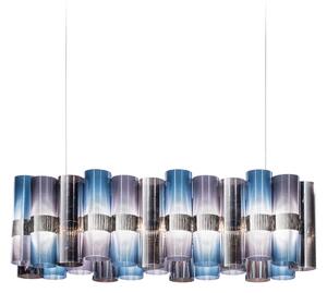 Lampada a sospensione Slamp, La Lollo, dimmerabile, Blu, Soggiorno, Plastica, Design