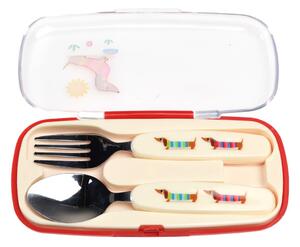 Posate per bambini in acciaio inox 2 pz Sausage Dog – Rex London