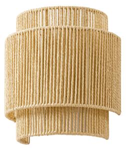 Applique da parete Lindby, Anuva, dimmerabile, Beige, Soggiorno, Carta / Cartone, Campagna / rustico