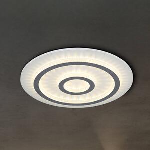 Globo Plafoniera soffitto Jayden, dimmerabile, Bianco / Opale, Soggiorno / Sala da pranzo, Metallo, Plafoniera
