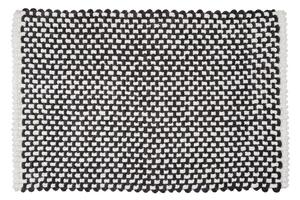Tappetino per il bagno bianco e nero in tessuto 50x80 cm Covelo – Wenko