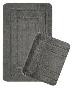Set di tappetini per il bagno color antracite 2 pz 50x80 cm Cerceve – Foutastic