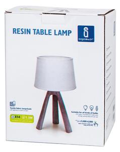 Abatjour Minimal lampada da tavolo Grigia e bianca E14 Aigostar