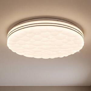Reality Leuchten Plafoniera a LED Tiger, dimmerabile, Bianco / Opale, Soggiorno / Sala da pranzo, Plastica, Moderno, Plafoniera LED