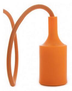Pendel in silicone Arancione a sospensione 1 x E27 Novaline