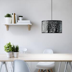 Lampadario Moderno Forest nero in metallo, D. 40 cm, L. 40 cm, 3 luci, INSPIRE