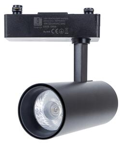 Faretto Led da binario 15W nero orientabile monofase Bianco freddo 6500K Aigostar